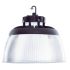 100W Sleek UFO LED High Bay Light w/ Reflector-WST-Polycarbonate Reflector-5000k-black
