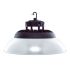 100W Sleek UFO LED High Bay Light w/ Reflector-WST-Aluminum Reflector-3000k-black