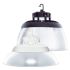 150W Sleek UFO LED High Bay Light w/ Reflector-WST-Polycarbonate Reflector-5000k-black