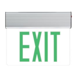Single Face Edge Lit LED Exit Sign w/ Battery Back up