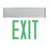 Single Face Edge Lit LED Exit Sign w/ Battery Back up