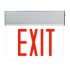 Single Face Edge Lit LED Exit Sign w/ Battery Back up