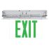 Recessed Edge Lit Glass Exit Sign w/ Battery Back up