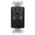 Receptacle w/ USB Charger-EN