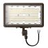 60/80/100W Tri-Power Tri-Color Knuckle Mount LED Flood Light w/ Photocell-ENV