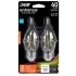 5.5W Flame Tip Candelabra E26 2 Pack-FT