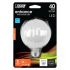 3.8W G25 Frosted Globe LED Bulb 2700K-FT