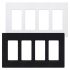4 Gang Claro Wall Plate-LUT