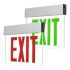 Single Face Clear Glass LED Exit Sign w/ Battery Back up-POR