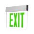 Single Face Clear Glass LED Exit Sign w/ Battery Back up-POR