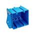 50pcs Double Gang Plastic Outlet Box With Side Bracket