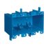 30pcs Blue Triple Gang Plastic Remodel Electrical Box, ETL Listed