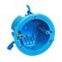100pcs Blue Round Plastic Remodel Electrical Box, ETL Listed