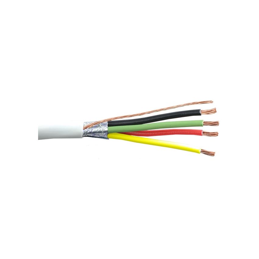 18/4 Shielded RGB LED Wire White 500'-BSA