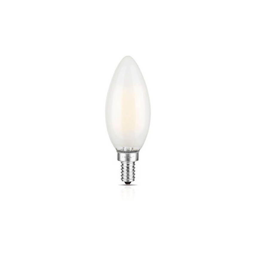 E12 6W LED Filament Frosted Torpedo Bulb 2700K-CEA