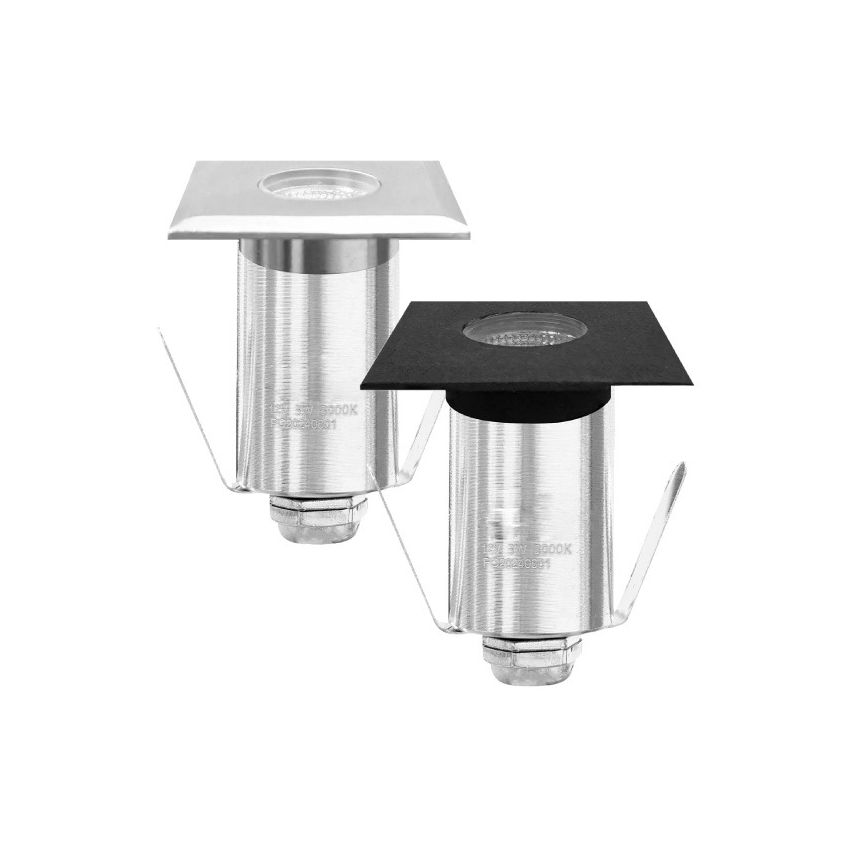 3W 12V Square Stainless Steel Well Light-ABB