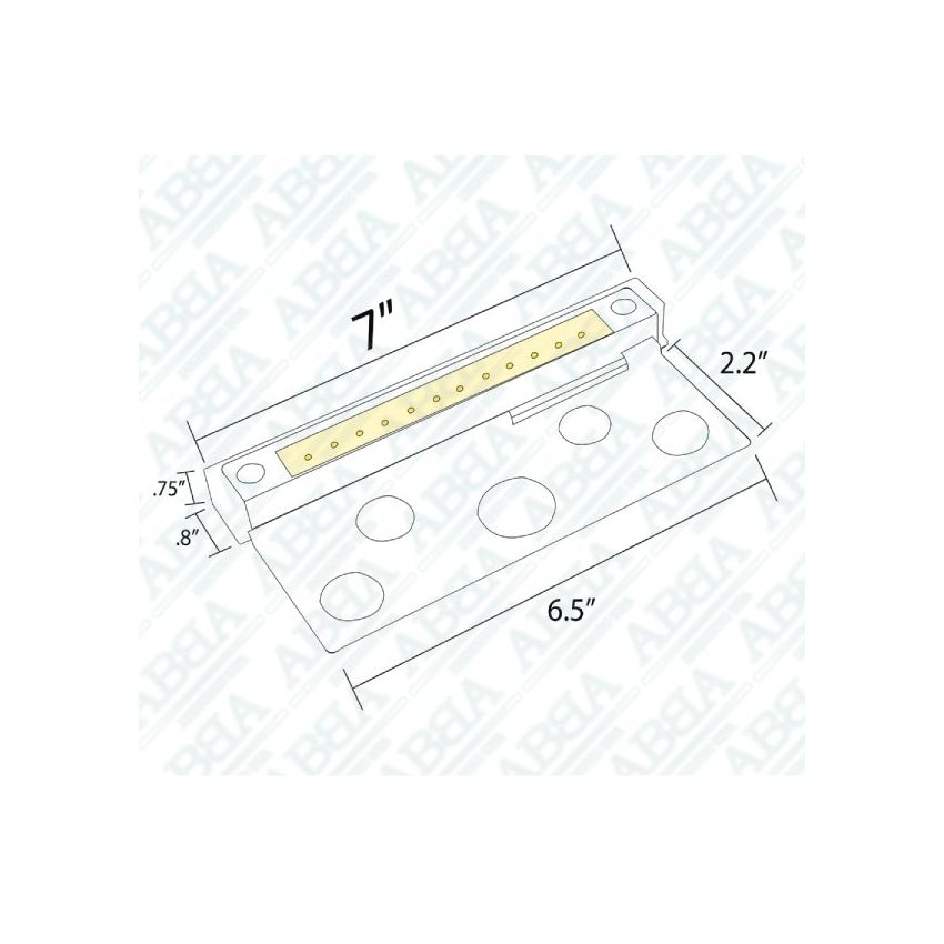 3W 7” Cast Brass LED Hardscape Light-ABB