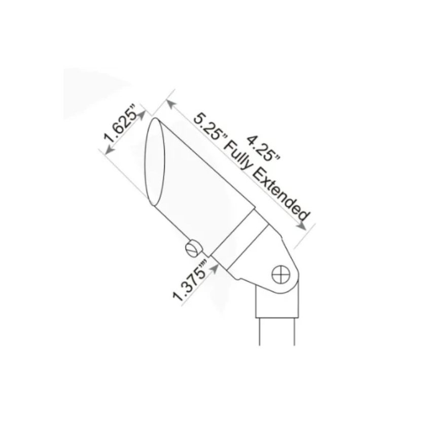 8W MR11 Dark Bronze Built-in LED Up Light 3000K-ABB