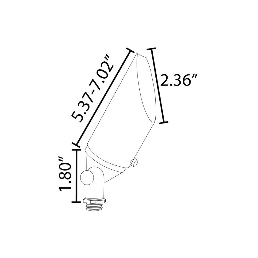 Cast Brass LED Landscape Up Light Antique Bronze-ABB