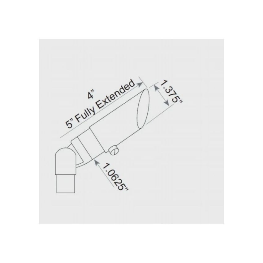 5W MR8 Dark Bronze Built-in LED Up Light 3000K-ABB