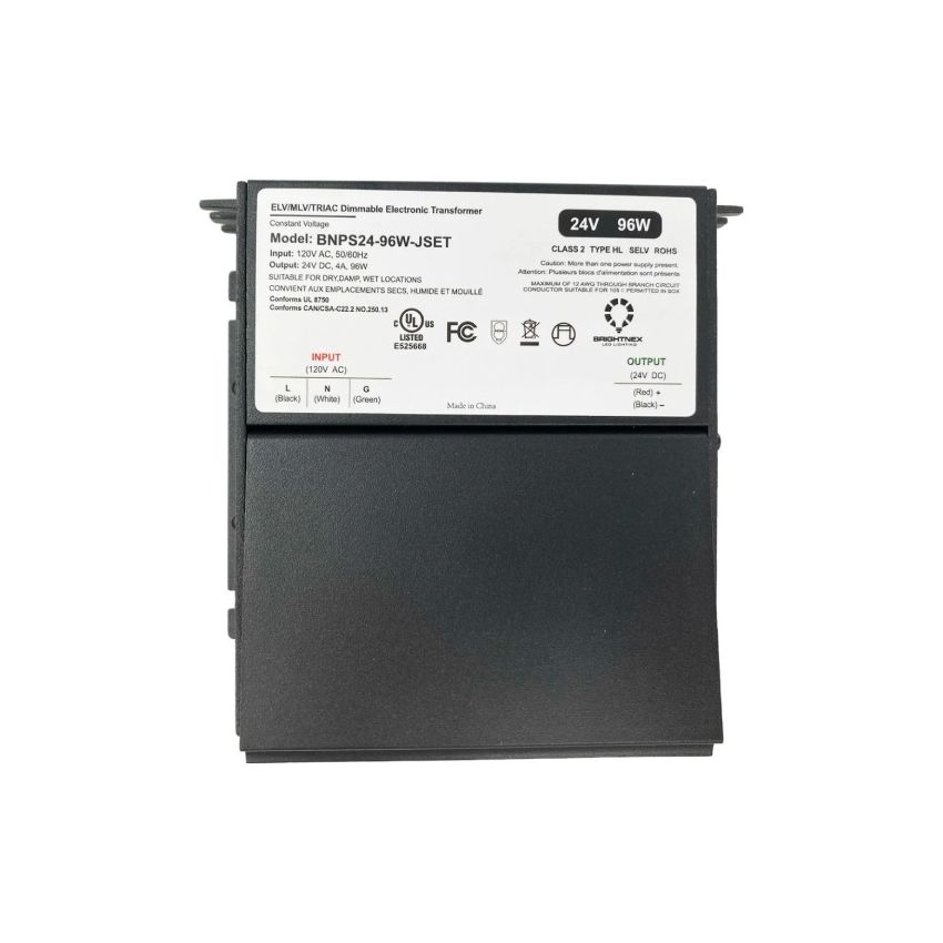 96W 24V ELV/MLV/Triac Dimmable Transformer-BRT