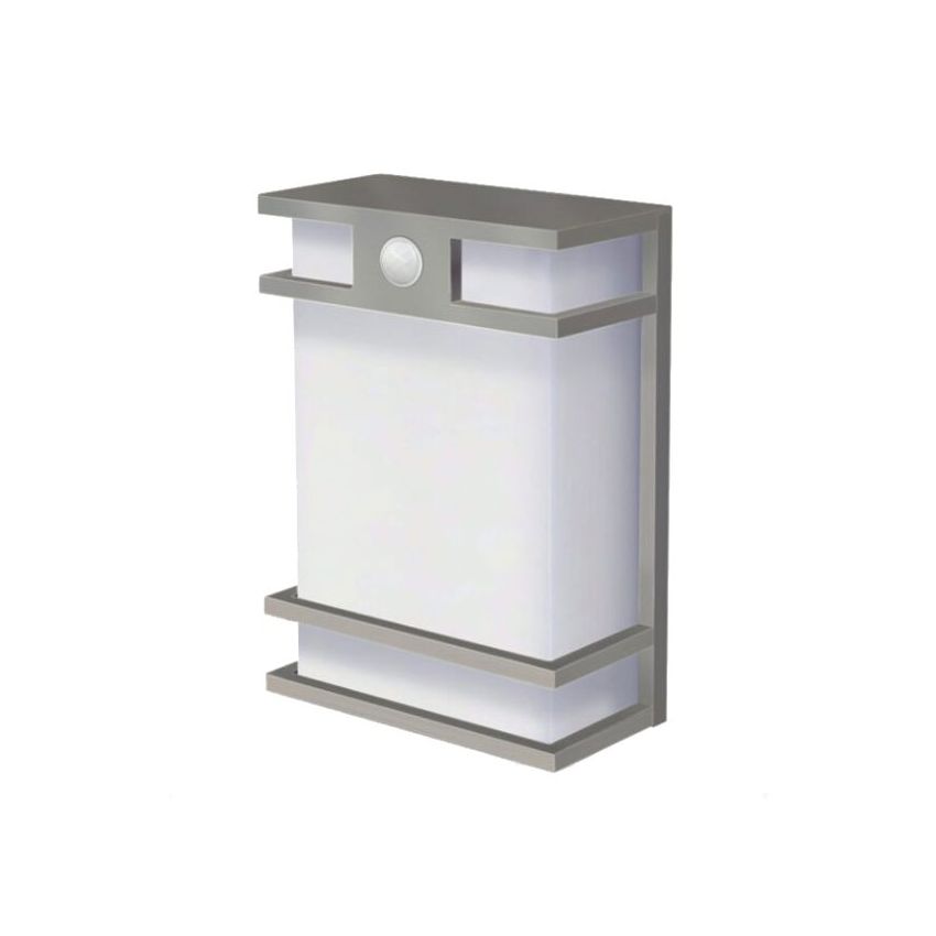 15W Square Tri-Color Outdoor Satin Nickel Wall Sconce-CTL