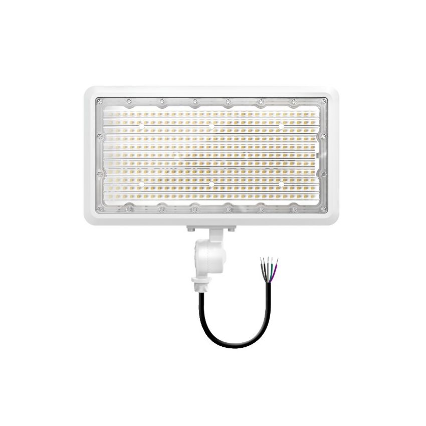 100/120/150W Tri-Power Tri-Color Knuckle Mount LED Flood Light w/ Photocell-ENV