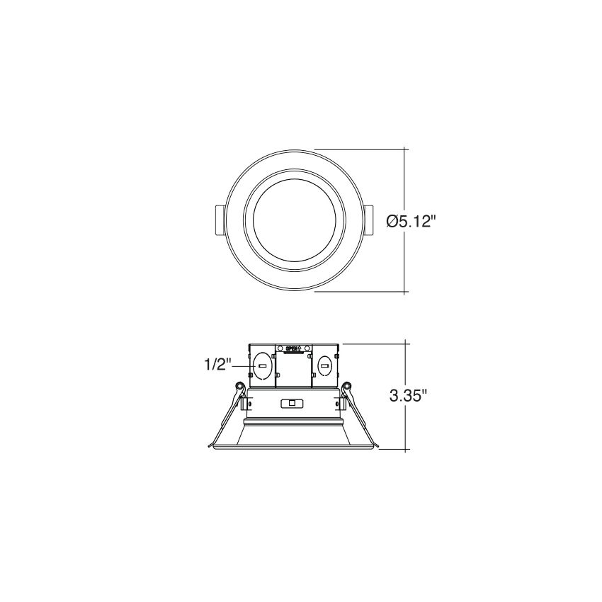 4” 11W 5-Color J-Box Down Light-ENV