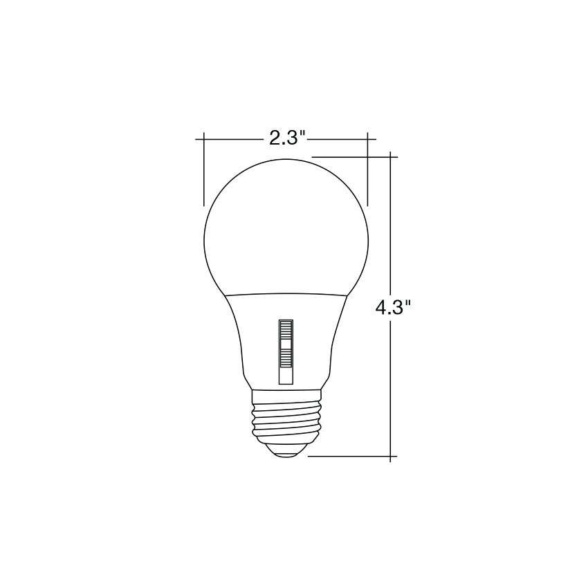 A19 9W 5CCT Dimmable LED Bulb-ENV