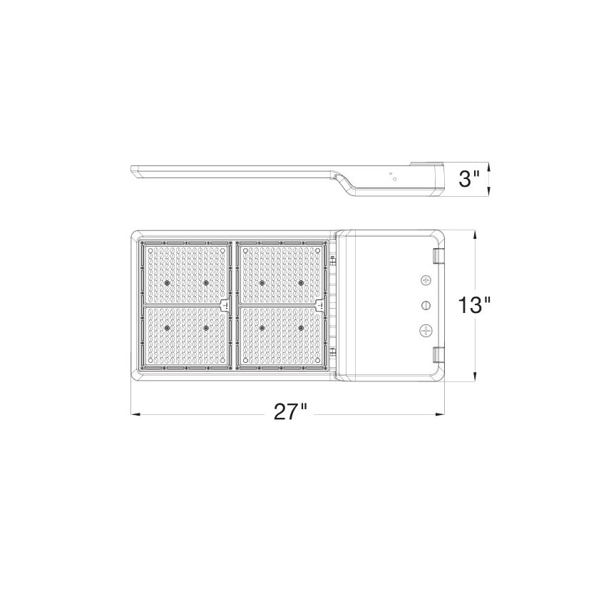 330W-450W Multi-Power Tri-Color 480V Area LED Light-ENV