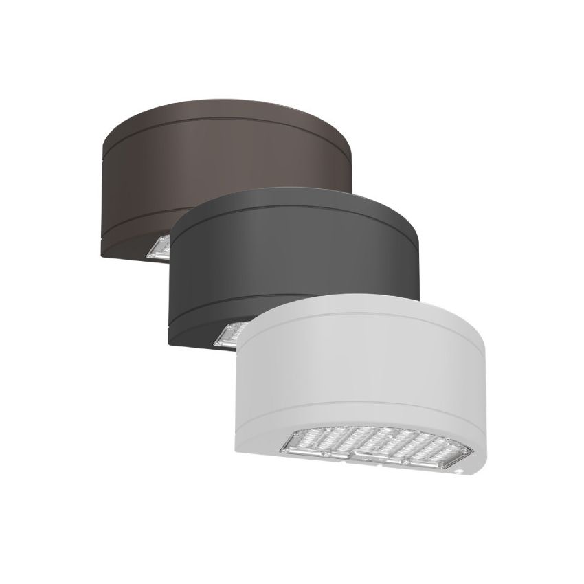 48/64/80W Tri-Color Semi-Circle Up/Down Wall Pack-ENV