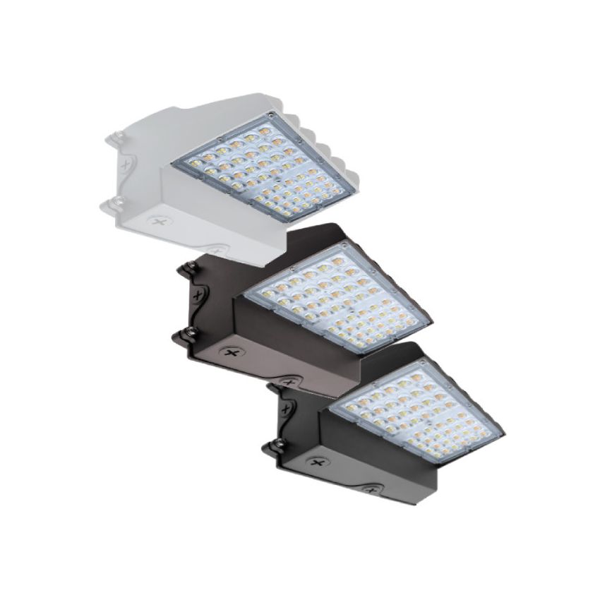 20-60W Tri-Color Cutoff LED Wall Pack w/ Photocell-ENV