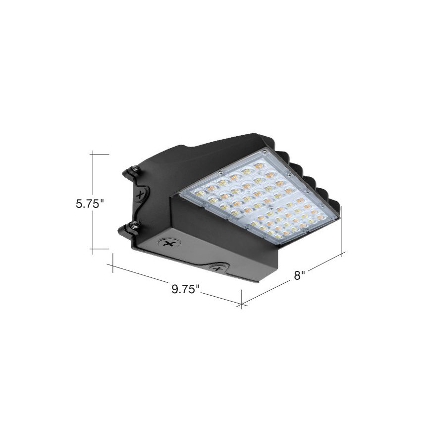 20-60W Tri-Color Cutoff LED Wall Pack w/ Photocell-ENV