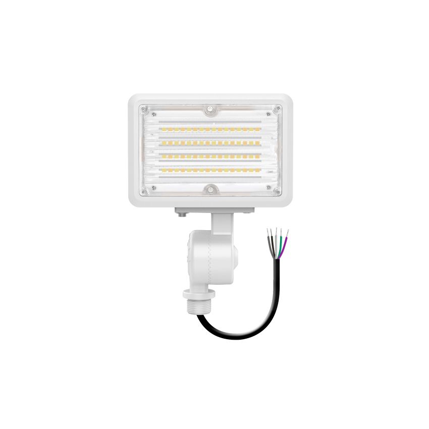 15W Tri-Color Knuckle Mount LED Flood Light w/ Integrated Photocell-ENV