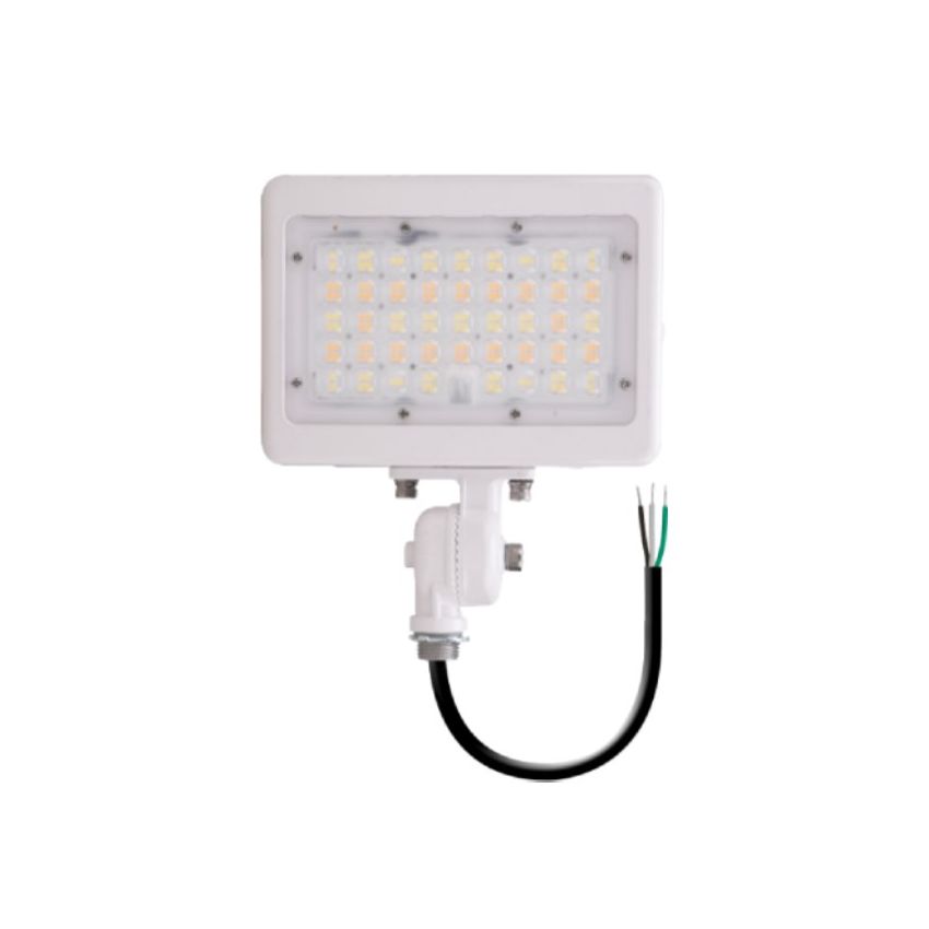 35W/50W Dual-Power Tri-Color Knuckle Mount LED Flood Light w/ Photocell-ENV