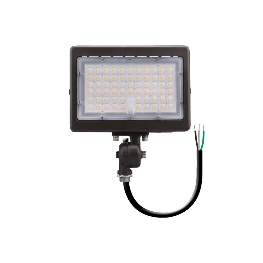 15W/30W Dual-Power Tri-Color Knuckle Mount LED Flood Light w/ Photocell-ENV
