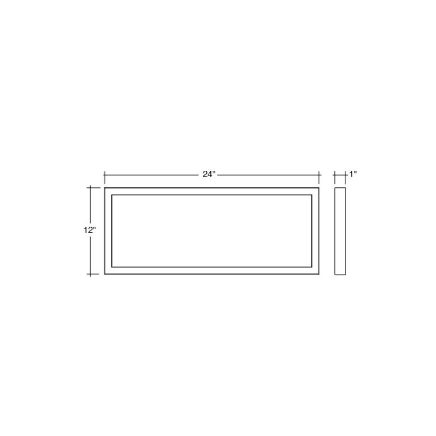 22W 1X2 Multi-Color Surface Mount Fixture-ENV