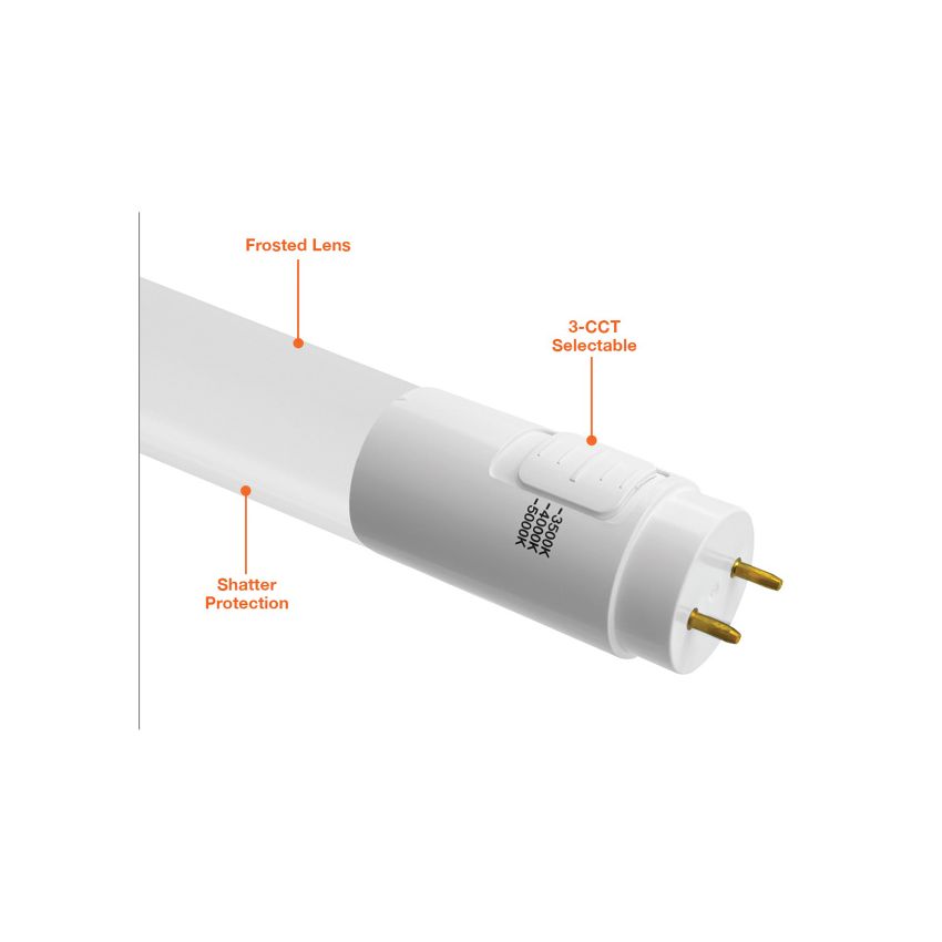 3' 12W T8 Tri-Color Ballast Compatible Bulb-ENV