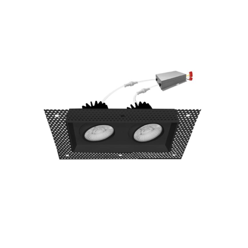 2 Head Multi-Color Trimless Square Down Light-ENV