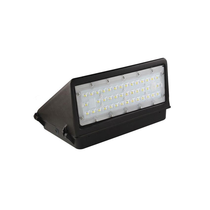 16/32/48/64/80W Tri-Color Cut Off Wall Pack w/ Photocell-ENV