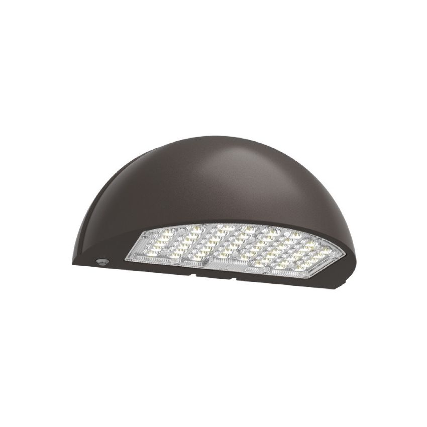 48/64/80W Tri-Color Semi-Circle Wall Pack w/ Photocell-ENV
