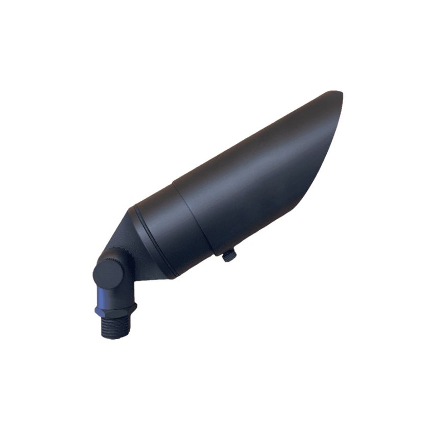 Adjustable Shroud Solid Brass MR16 Landscape Up Light 210-JET