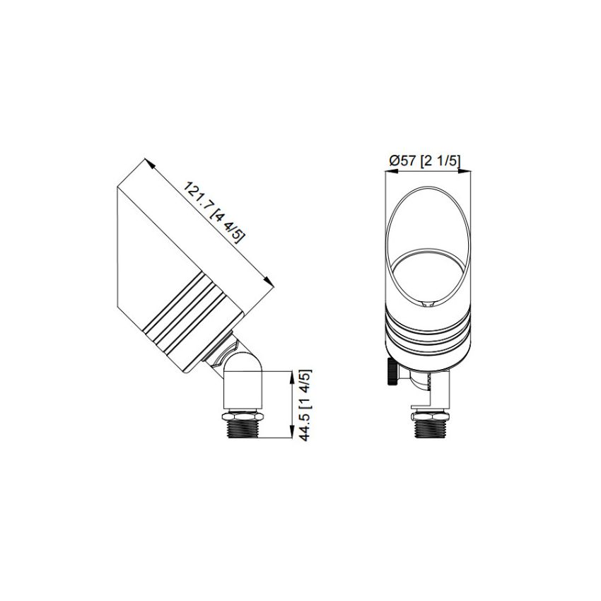 Solid Brass MR16 Antique Bronze Up Light 218-JET