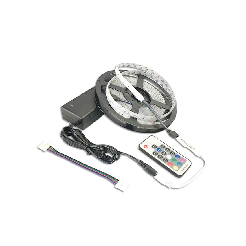 Waterproof Color Changing LED Strip 36W 30/m 12V 16'