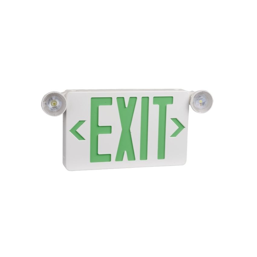 3W Mini Combo Emergency Exit Sign w/ Battery Back up