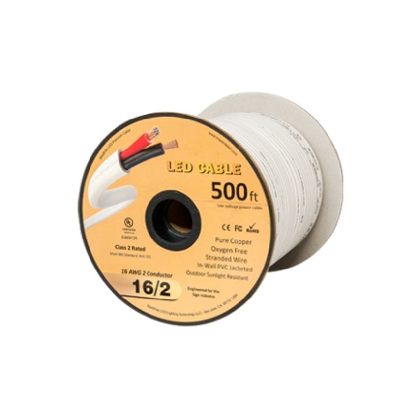 16/2 Class 2 LED Cable 500'-MAX