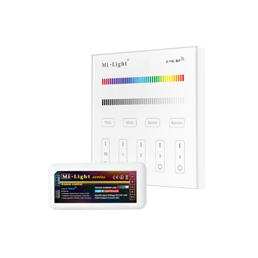 RGBW 4 Zone Mi Light Wall Remote Controller Set