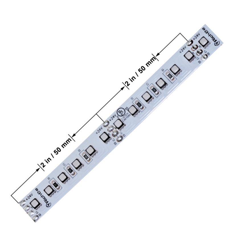 6W/ft Bright Waterproof RGB UL LED Strip 16' IP67-RCH