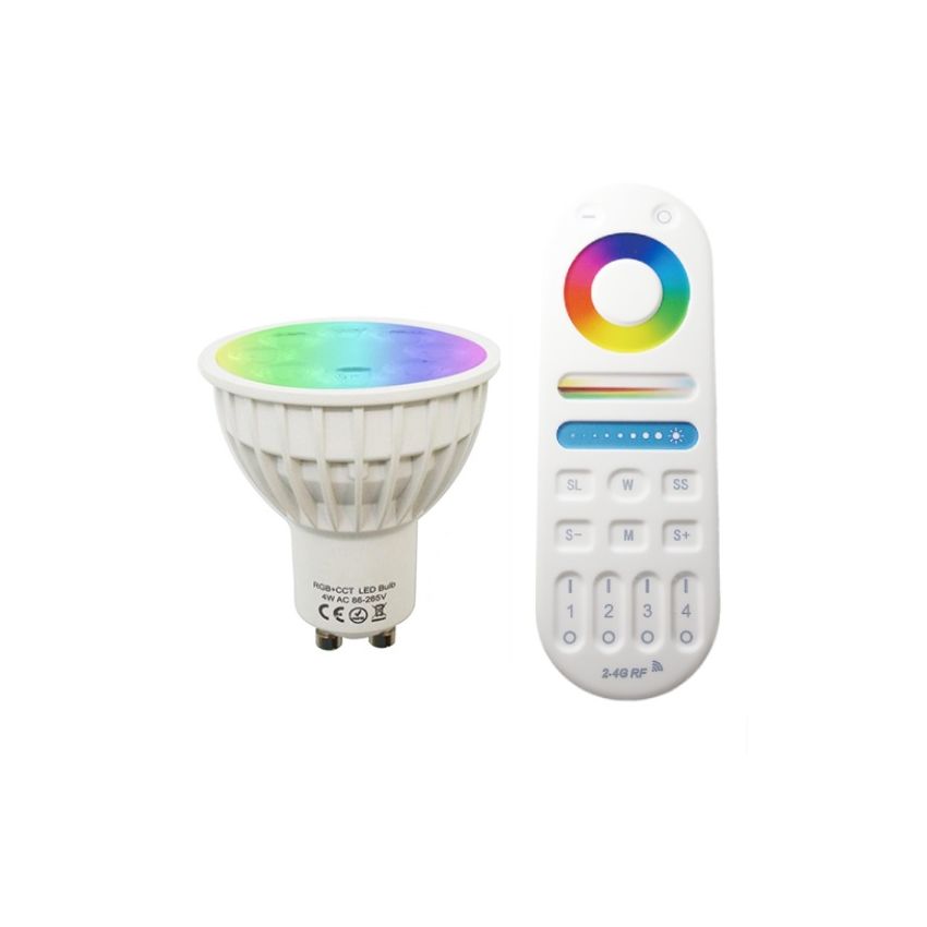 GU10 4W RGB + Tunable White Wireless LED Bulb Set