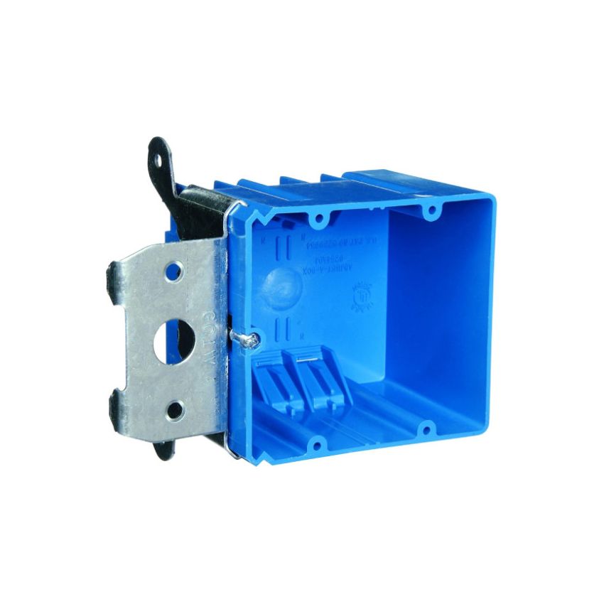 60pcs 2 Gang New Construction Adjustable Plastic Box 34 cu.in.